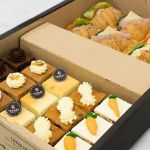 Picture of Mini Cakes Croissant Sandwiches Catering Box