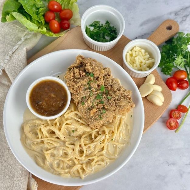 Picture of Fried Chicken Carbonara