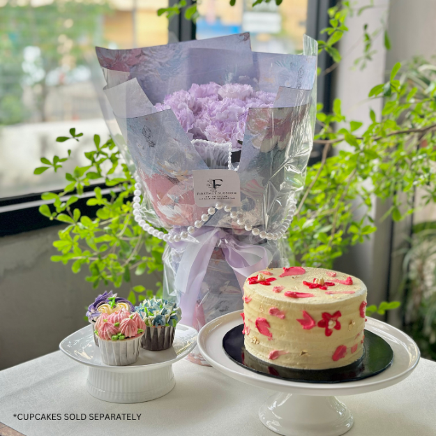 Picture of [Blooming Set] Red Velvet Cake (whole 5")