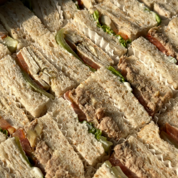 Picture of Grilled Chicken & Tuna Mayo Sandwiches Catering Box