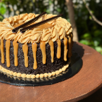 Picture of Peanut Buttercream Eggless Chocolate Cake