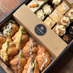 Picture of Mini Cakes Croissant Sandwiches Catering Box