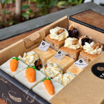 Picture of Mini Cakes Croissant Sandwiches Catering Box