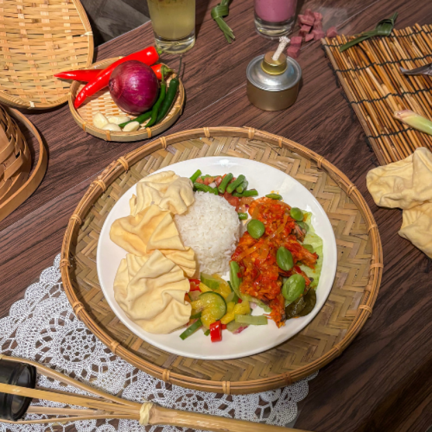 Picture of [Raya] Udang Sambal Petai with Nasi