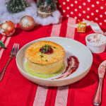 Picture of Chicken Pie with Cranberry & Pea Sauce