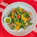 Picture of Peach Frisee Grilled Chicken Salad