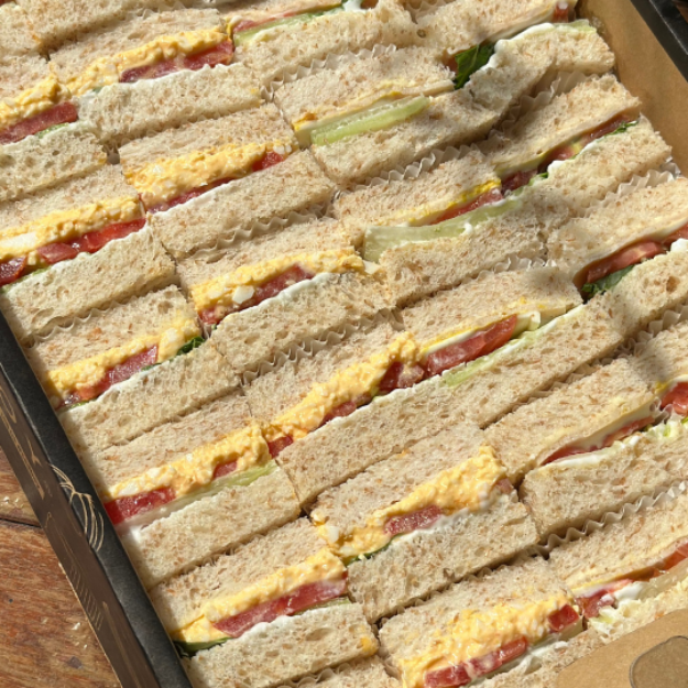 Picture of Chicken Cheese & Egg Mayo Sandwiches Catering Box