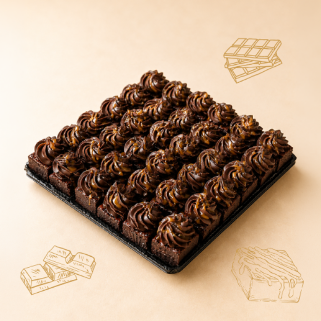 Picture of Mini Caramel Brownies (36pcs/Tray)