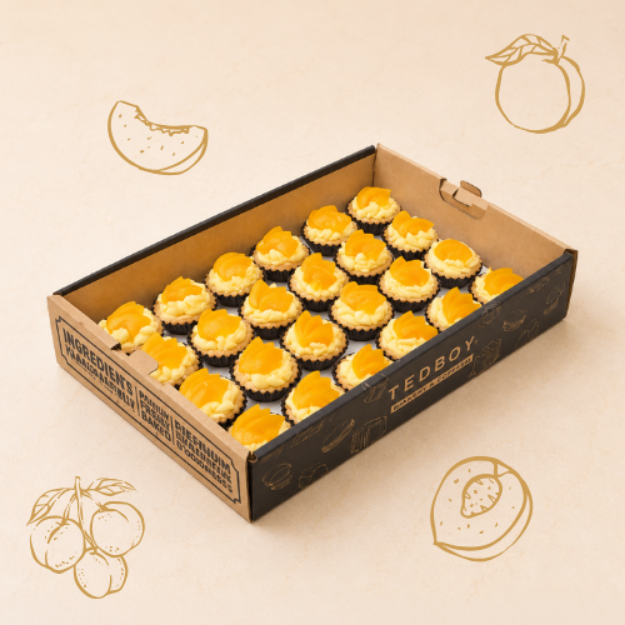 Picture of Mini Peach Custard Tartlets Catering Box