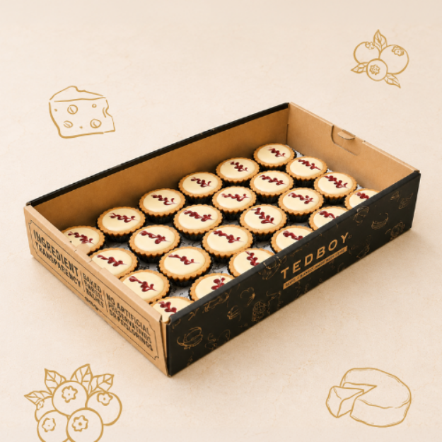 Picture of Mini Blueberry Cheese Tartlets Catering Box