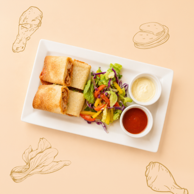 Picture of BBQ Chicken Tortilla Rolls