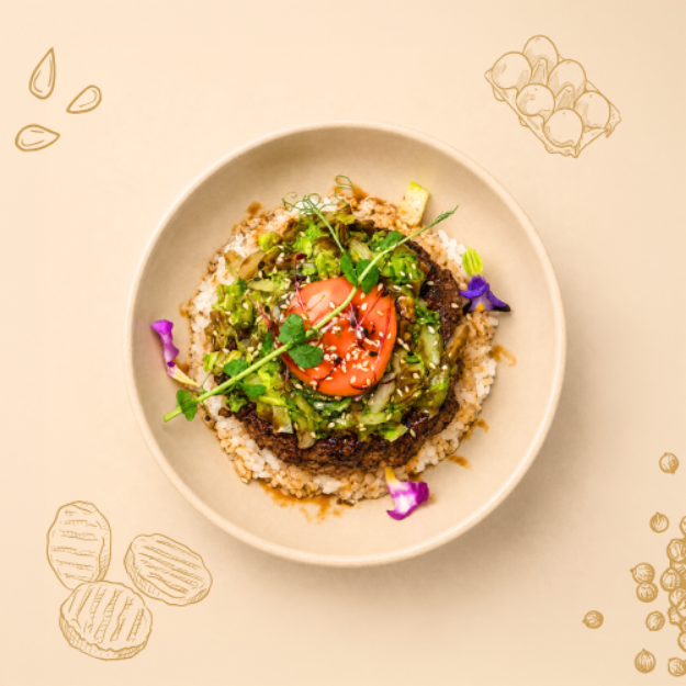Picture of Mini Hamburg Rice Don (Beef)